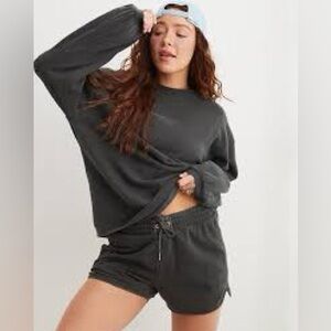 NWT Aerie dark grey crewneck